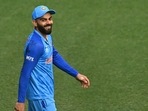 Virat Kohli reacts during a cricket match.(Getty) Virat Kohli reacts during a cricket match.(Getty)