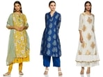 This festive season, dress up in dainty suit sets and look your dazzling best.