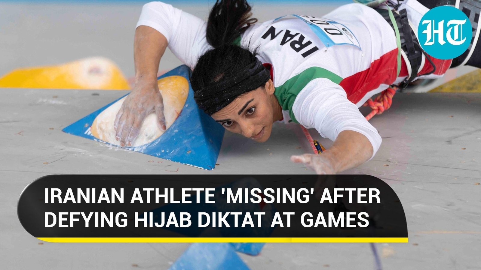 Iranian climber goes 'missing' after ditching Hijab at Int'l games, UN