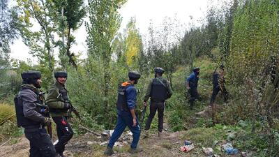 A terrorist, who was reportedly in touch with Pakistan-based Laskhar-e-Taiba (LeT) and was arrested for the death of two migrant labourers in a grenade attack on Tuesday, was killed in an anti-terror operation in Jammu and Kashmir’s Shopian district on Wednesday, police said. (Waseem Andrabi/ HT) A terrorist, who was reportedly in touch with Pakistan-based Laskhar-e-Taiba (LeT) and was arrested for the death of two migrant labourers in a grenade attack on Tuesday, was killed in an anti-terror operation in Jammu and Kashmir’s Shopian district on Wednesday, police said. (Waseem Andrabi/ HT)