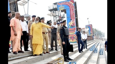 Yogi visits Ayodhya, sets the tone for PM visit, grand Deepotsav (sourced)