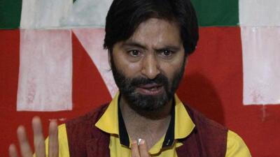 Jammu & Kashmir Liberation Front (JKLF) chief Yasin Malik. (HT PHOTO)
