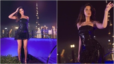 Shanaya Kapoor’s little black dress is meant to be bookmarked (Instagram/@shanayakapoor02) Shanaya Kapoor’s little black dress is meant to be bookmarked (Instagram/@shanayakapoor02)