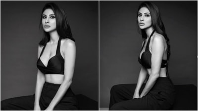 Mouni Roy shares snippets in a black ensemble, defines heaven (Instagram/@imouniroy) Mouni Roy shares snippets in a black ensemble, defines heaven (Instagram/@imouniroy)