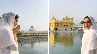 Manushi Chhillar visits the Golden Temple in Amritsar. Manushi Chhillar visits the Golden Temple in Amritsar.