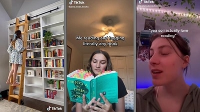 Young people are posting about books on TikTok. Publishers and the Frankfurt Book Fair are joining the BookTok trend. Young people are posting about books on TikTok. Publishers and the Frankfurt Book Fair are joining the BookTok trend.