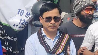 BJP’s Lok Sabha member Rebati Tripura’s attack ont eh TIPRA Motha party came after the party accused the state government of holding back funds (Twitter/RebatiTripura) BJP’s Lok Sabha member Rebati Tripura’s attack ont eh TIPRA Motha party came after the party accused the state government of holding back funds (Twitter/RebatiTripura)