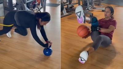 Jyotika's fitness routine. Jyotika's fitness routine.
