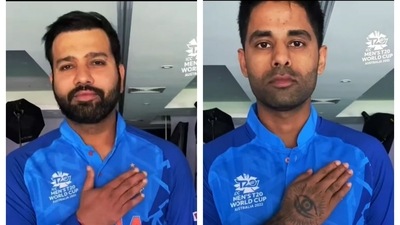 Rohit Sharma and Suryakumar Yadav in ICC's Instagram video