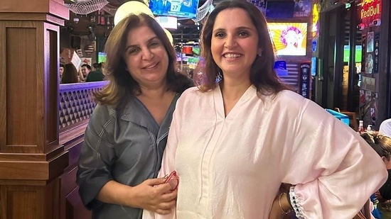 Sania Mirza&nbsp;with her ‘forever date’ Farah Khan in Dubai.