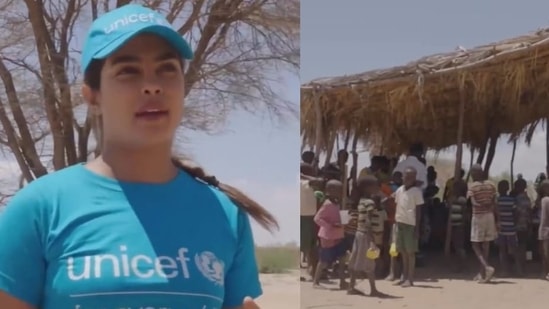 Priyanka Chopra shared a video of herself visiting a health unit in Kenya.