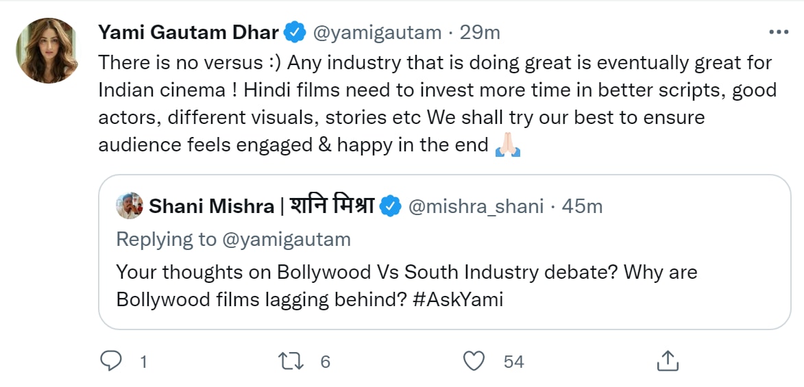 Yami Gautam siente que 'se está produciendo un cambio' mientras habla sobre el nepotismo en Bollywood