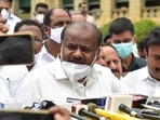 JD(S) leader H D Kumaraswamy expressed confidence about JD(S) independently forming the government in the state by winning a minimum of 123 out of the total 224 assembly seats. (PTI) JD(S) leader H D Kumaraswamy expressed confidence about JD(S) independently forming the government in the state by winning a minimum of 123 out of the total 224 assembly seats. (PTI)