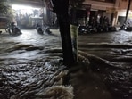 Rain left many parts of the city inundated and waterlogged, visuals showed.(@HomelanderBale-Twitter) Rain left many parts of the city inundated and waterlogged, visuals showed.(@HomelanderBale-Twitter)