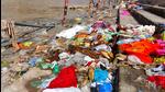 Solid waste materials on the Ganga ghats in Haridwar district, Uttarakhand. (HT Photo) Solid waste materials on the Ganga ghats in Haridwar district, Uttarakhand. (HT Photo)