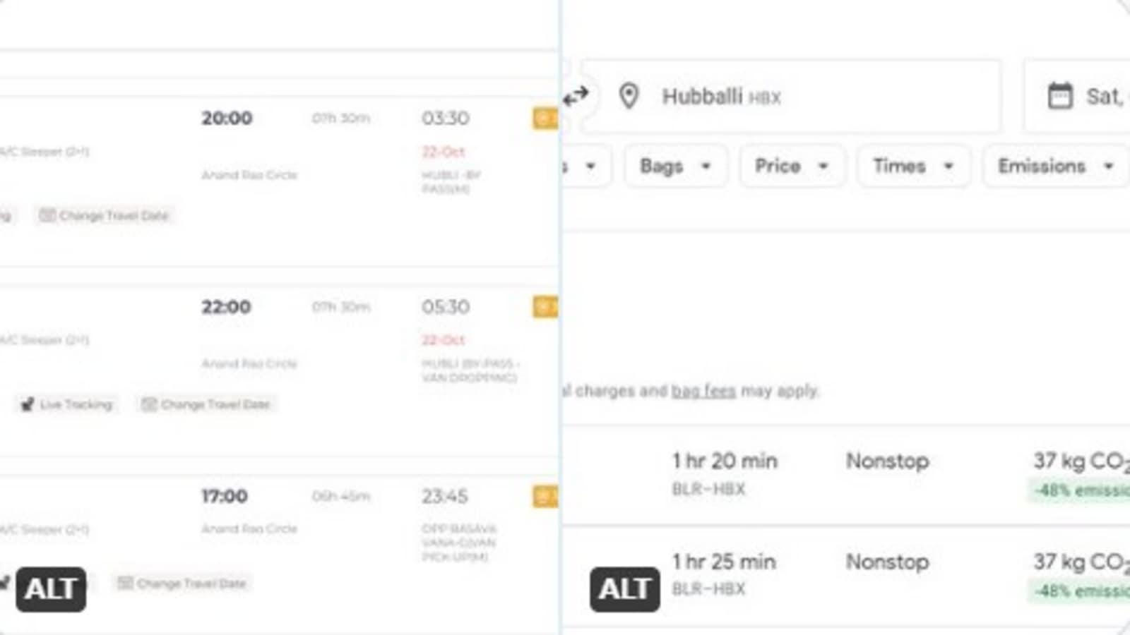 bengaluru-hubballi-bus-fares-give-tough-competition-to-flights-ahead-of