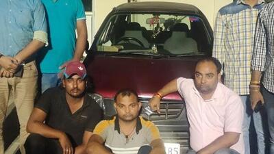 Ghaziabad, India - October 20, 2022: Ghaziabad Police arrest the conspirators of a fake kidnapping and rape case, in Ghaziabad, India, on Thursday, October 20, 2022. (HT Photo) Ghaziabad, India - October 20, 2022: Ghaziabad Police arrest the conspirators of a fake kidnapping and rape case, in Ghaziabad, India, on Thursday, October 20, 2022. (HT Photo)