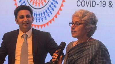 Adar Poonawalla (left), CEO of Serum Institute of India, and Dr Soumya Swaminathan, chief scientist, W.H.O., during the 23rd annual general meeting of DCVMN, on Thursday. (Shankar Narayan/HT PHOTO) Adar Poonawalla (left), CEO of Serum Institute of India, and Dr Soumya Swaminathan, chief scientist, W.H.O., during the 23rd annual general meeting of DCVMN, on Thursday. (Shankar Narayan/HT PHOTO)