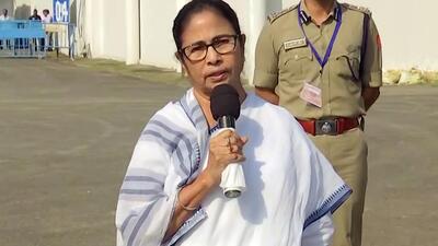 West Bengal chief minister Mamata Banerjee speaks to the media over Sourav Ganguly’s candidature for the ICC elections. (ANI Photo) West Bengal chief minister Mamata Banerjee speaks to the media over Sourav Ganguly’s candidature for the ICC elections. (ANI Photo)