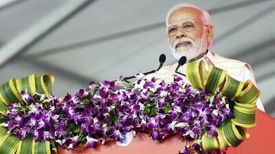 Prime Minister Narendra Modi in Gujarat. (PIB Photo)