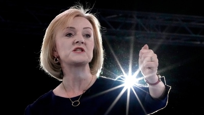 UK PM Liz Truss Resigns: Liz Truss during a speech in London. (AP) UK PM Liz Truss Resigns: Liz Truss during a speech in London. (AP)