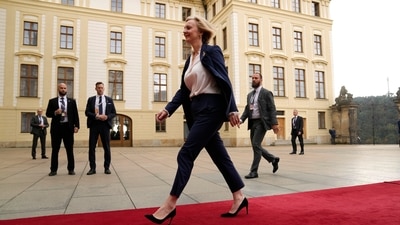 UK PM Liz Truss Resigns: British Prime Minister Liz Truss. (AP) UK PM Liz Truss Resigns: British Prime Minister Liz Truss. (AP)