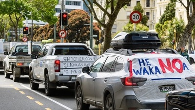 New Zealand: Demonstrators during a protest against the government's moves to tax greenhouse gas emissions from farms in Wellington, New Zealand. (Bloomberg) New Zealand: Demonstrators during a protest against the government's moves to tax greenhouse gas emissions from farms in Wellington, New Zealand. (Bloomberg)
