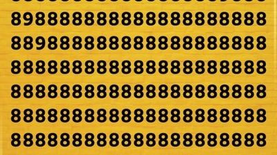 Vivek Bindra posted this fun brain teaser on Twitter. You need to spot ‘9s’ hidden among ‘8s’.&nbsp; (Twitter/@DrVivekBindra)