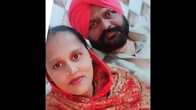 Victims Sukhdev Singh and Rajbir Kaur, who were hacked to death at Harike Pattan village by the three unidentified masked men during the wee hours of Thursday.