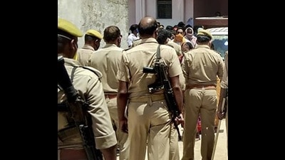Personnel of the Uttar Pradesh Police and PAC are volunteering to be posted in the SSF (PIC FOR REPRESENTATION)