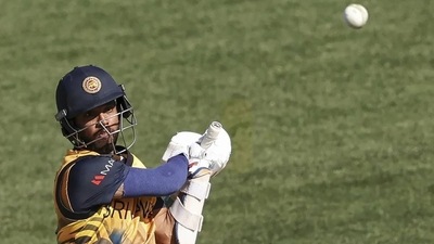 The win put Sri Lanka top of Group A ahead of second-placed Netherlands (Getty Images) The win put Sri Lanka top of Group A ahead of second-placed Netherlands (Getty Images)