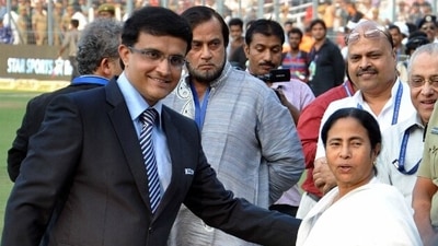West Bengal chief minister Mamata Banerjee with former India cricket captain Sourav Ganguly. (PTI file) West Bengal chief minister Mamata Banerjee with former India cricket captain Sourav Ganguly. (PTI file)