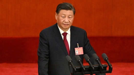 China-Taiwan Conflict: China's President Xi Jinping gives a speech.(AFP)