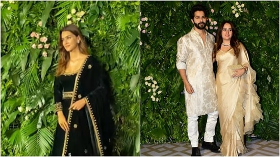 Kriti Sanon’s Diwali bash: Varun Dhawan to Kartik Aaryan, it was star-studded(HT Photos/Varinder Chawla)