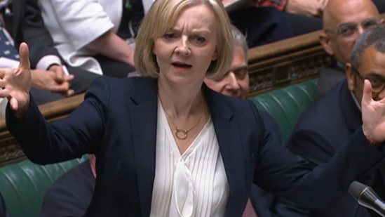 Liz Truss: UK Prime Minister Liz Truss speaks.(AP)