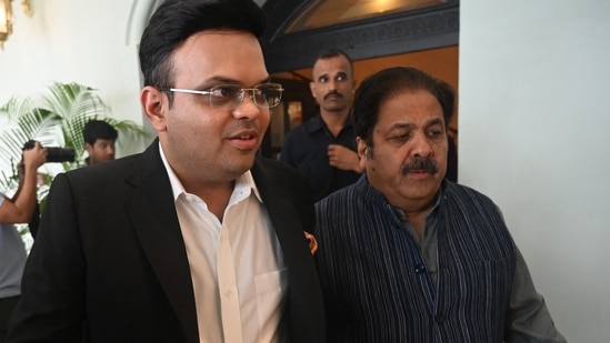 Jay Shah made a statement on Tuesday that the Indian cricket team won't be travelling to Pakistan for Asia Cup but it will be played at a neutral venue.(AFP) Jay Shah made a statement on Tuesday that the Indian cricket team won't be travelling to Pakistan for Asia Cup but it will be played at a neutral venue.(AFP)