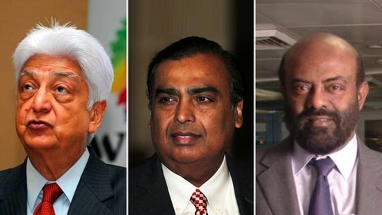 Wipro founder Azim Premji, Reliance Industries chairman Mukesh Ambani and HCL founder Shiv Nadar.