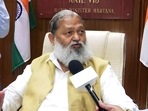 File photo of Haryana home minister Anil Vij.(ANI) File photo of Haryana home minister Anil Vij.(ANI)