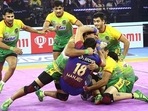 Patna Pirates upstaged table-toppers Dabang Delhi at the Sri Kanteerava Stadium(Patna Pirates Twitter) Patna Pirates upstaged table-toppers Dabang Delhi at the Sri Kanteerava Stadium(Patna Pirates Twitter)