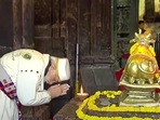 PM Modi offers prayers in Uttarakhand. (Twitter) PM Modi offers prayers in Uttarakhand. (Twitter)