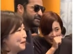 Jr NTR meets fans in Japan ahead of the release of his film RRR there. Jr NTR meets fans in Japan ahead of the release of his film RRR there.