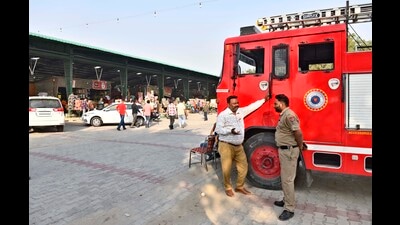 Ludhiana MC chief said fire safety suits had also been provided to the firefighters in the past. Further, she appealed to residents to take precautions while bursting crackers on Diwali and avoid keeping waste or any other material on roofs of their respective buildings to avoid fire incidents. (Gurpreet Singh/HT) Ludhiana MC chief said fire safety suits had also been provided to the firefighters in the past. Further, she appealed to residents to take precautions while bursting crackers on Diwali and avoid keeping waste or any other material on roofs of their respective buildings to avoid fire incidents. (Gurpreet Singh/HT)