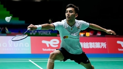 Lakshya Sen of India (AP)