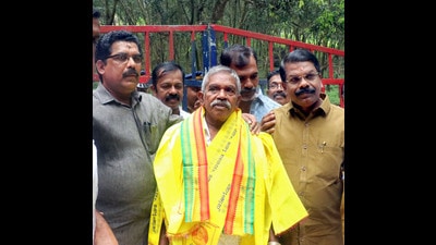 P K Chandran alias Manichan was released on a recent direction of the Supreme Court, which also waived a fine of ₹30.45 lakh imposed on him by a special court inThiruvananthapuram in 2002. (PTI) P K Chandran alias Manichan was released on a recent direction of the Supreme Court, which also waived a fine of ₹30.45 lakh imposed on him by a special court inThiruvananthapuram in 2002. (PTI)