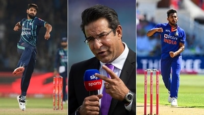 Wasim Akram linked Umran Malik to Haris Rauf (Getty Images)