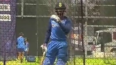 Virat Kohli during India's practice session Virat Kohli during India's practice session
