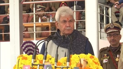 Jammu and Kashmir L-G Manoj Sinha. (ANI) Jammu and Kashmir L-G Manoj Sinha. (ANI)