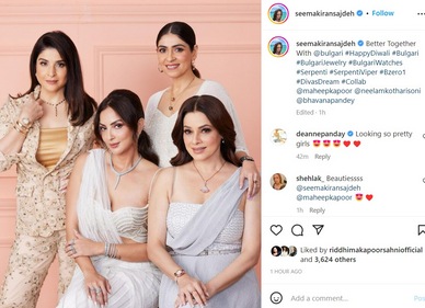Maheep Kapoor, Seema Sajdeh, Bhavana Pandey, Neelam Kothari are stars of the Netflix show Fabulous Lives of Bollywood Wives. Maheep Kapoor, Seema Sajdeh, Bhavana Pandey, Neelam Kothari are stars of the Netflix show Fabulous Lives of Bollywood Wives.