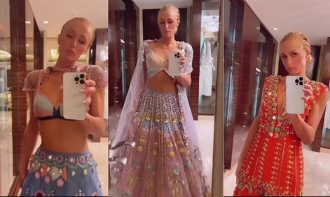 Paris Hilton wore a series of ethnic Indian looks. Paris Hilton wore a series of ethnic Indian looks.