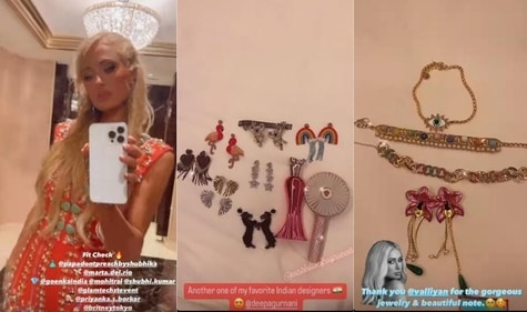 Paris Hilton also gave a glimpse of her jewellery collection. Paris Hilton also gave a glimpse of her jewellery collection.
